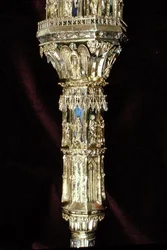 ウィケムのウィリアム（c.1320-1404）（銀色の金箔）（詳細）（205100-32を参照）の兵士の首都